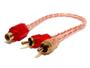 Imagem de 2 Cabo RCA Cristal Injetado Automotivo 1,5 Metro e 4 Y 2M-1F