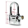 Imagem de 2 Cadeado Com Alarme Antifurto Prova De Água Original Lock