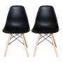 Imagem de 2 Cadeiras DKR - Estilo Charles Eames Eiffel - Preto Fosco