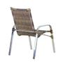 Imagem de 2 Cadeiras Emily em Aluminio Para Area Externa e Mesa de Centro Garden em Alumínio Trama Original