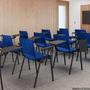 Imagem de 2 Cadeiras Fixas Escola Universidade Prancheta Escamoteável