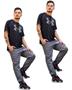 Imagem de 2 Calças Tactel Masculina Skinny Jogger Elastico Barra 416