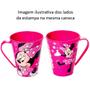 Imagem de 2 Canecas Minnie Rosa com Alça Infantil Plasútil para Meninas 360ml