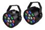 Imagem de 2 Canhão Par36 12 Leds Rgb Dmx Jogo De Luz Balada Decoração