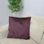 Imagem de 2 Capas de Almofada em Suede Luxo Ziper Invisivel 50cm x 50cm Glamour Bordo