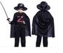 Imagem de 2 Capas de Zorro Infantil Vampiro Bruxo Halloween fantasia