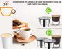 Imagem de 2 Cápsulas Nespresso com tampa e Tamper em Inox Café Inissia Citiz pixie expert essenza mini C30 D30