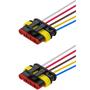 Imagem de 2 Conector 5 Vias Selado com Chicote Automóvel Caminhão Ônibus