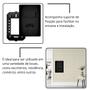 Imagem de 2 Conjunto Interruptor Simples + 1 Tomada 10a Preto Fosco