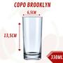 Imagem de 2 Copo Brooklyn Transparente 330ML Bartender Long Drink Suco