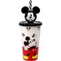 Imagem de 2 Copos Mickey Infantil com Canudo Decorado 500ml Plasútil