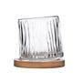 Imagem de 2 Copos para Whisky com 2 Bases de Bambu 300ml Kenya