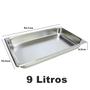 Imagem de 2 Cuba Gastronomica Inox 1/1 53x32,5x6,5cm Buffet Restaurante Comida Ke Home 3243-6