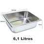 Imagem de 2 Cubas Gastronomica Inox 1/2 32,5x26,5x10cm Ke Home 3244-10