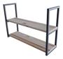 Imagem de 2 Estantes Organizadora C/ Suporte De Metal P/ Home Office 80x50x20