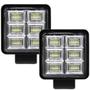 Imagem de 2 Farol Milha 96 Led Extra Forte 288w Trator Caminhão 12v24v