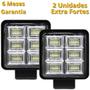 Imagem de 2 Farol Milha 96 Led Extra Forte 288w Trator Caminhão 12v24v