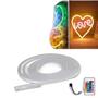 Imagem de 2 Fitas Mangueira Led Neon Rgb 16 Cores 5M 12V Com Controle