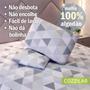 Imagem de 2 Fronhas Avulsas Para Travesseiro Malha Estampada 100% Algodão Toque Macio Com Zíper-COZZILAR