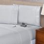Imagem de 2 Fronhas com Ponto Palito 90cmx50cm Percal Flex 400 Fios Toque Acetinado