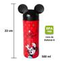 Imagem de 2 Garrafas da Minnie Vermelha Garrafinha com Orelhas Lúdica 500ml Original Disney