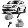 Imagem de 2 Grampos Presilhas Suporte Cinza Com Parafuso Quebra Sol Agile 2009 2010 2011 2012 2013 2014