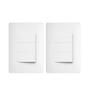 Imagem de 2 Interruptor Simples Triplo Habitat Branco Fame 2095