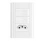 Imagem de 2 Interruptores Simples E Tomada 2p+t 20a/250v - Modulare
