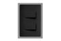 Imagem de 2 Interruptores Simples Preto Distantes 16a/250v Com Placa Suporte - FAME