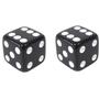 Imagem de 2 Jogo De Dado 26mm (2,6cm) Preto - EJ Games