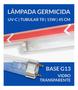 Imagem de 2 Lâmpadas GERMICIDA UV-C Tubular T8 15W  45cm  Base G13 Esterilização/Filtros/Laboratórios