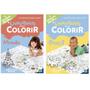 Imagem de 2 Livros para Colorir Infantil Tapete Gigante 98x68cm