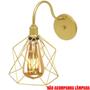 Imagem de 2 Luminárias Arandela de Parede Aramada Cálice Industrial Retro Vintage Agp Ilumini