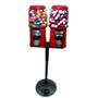 Imagem de 2 Maquinas de bolinha pula pula chicletes vending machine + Pedestal duplo + 250 bolas 27mm + 250 capsulas de brinquedos