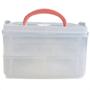 Imagem de 2 Marmitas Transparentes Kit Box 2 Andares Com 3 Divisórias