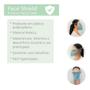 Imagem de 2 Masc De Protecao Facial C Elastico Face Shield Kit Unic Un