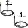 Imagem de 2 Microfones Lavalier para DJI Mic 2 e Rode Wireless GO II