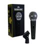 Imagem de 2 microfones santo angelo cardioide c/ chave sas58c + cabo santo angelo
