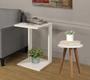 Imagem de 2 Moveis Modernos Of White De Madeira Mdf Mesinhas