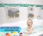 Imagem de 2 Organizador de brinquedos de banho de malha, 4 ganchos ultra fortes, 36 banho deixar