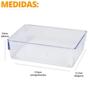Imagem de 2 Organizadores Gavetas Multiuso Acrílico 11,5X17,5Cm