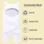 Imagem de 2 Pack Ultra Warm Sherpa Plush Baby Sleeping Swaddle Wrap - Recém-nascido Essentials Must Haves para 0-6 Meses - Baby Shower Registry Search Gifts for Boys Girls - Baby Stuff Accessories (Cinza e Branco)