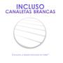 Imagem de 2 Paineis Canaletados - 2,44 x 1,22 + 100 Ganchos 10cm + Canaleta Branca