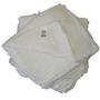 Imagem de 2 Pano de Chão Branco Limpeza de Cozinha Saco Duplo Costurado Algodão Alvejado Kit 2 Panos Medidas 40x65 Cm
