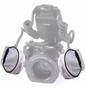 Imagem de 2 Pc P/difusor Flash Twin Nikon Canon Yongnuo R1 C1 C2 2 Pçs