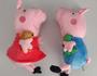 Imagem de 2 Pelúcia Peppa Pig E George 20cm Importado -