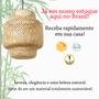 Imagem de 2 Pendente Rustico De Palha Artesanal Fibra Natural Nat20