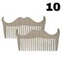 Imagem de 2 Pentes para Bigode e Barba Modelo Bigode 10 MDF Resistente