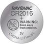 Imagem de 2 Pilha Cr2016 Rayovac Bateria 3V Botão Moeda