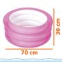 Imagem de 2 Piscina Material Pvc 80l Criança + 2anos Infantil Rosa